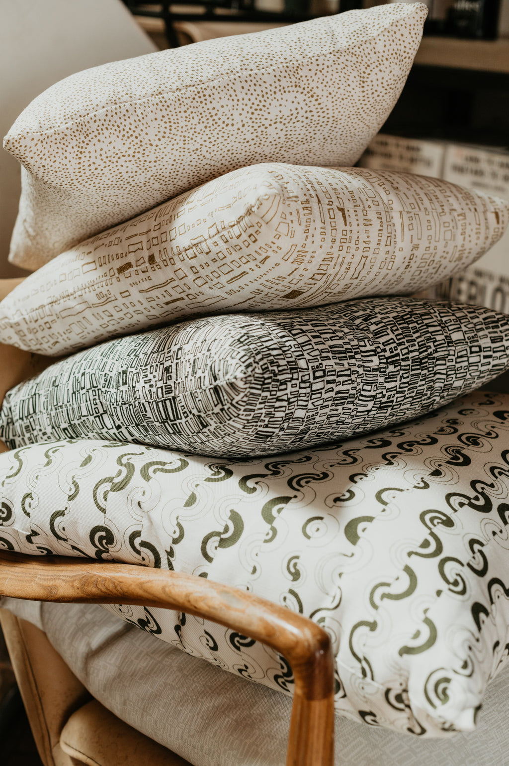 Palizada in Halcyon | 18" x 18" Designer Pillow | 55% Linen & 45% Cotton | Belgian Yarns | Made in USA | Powered by People