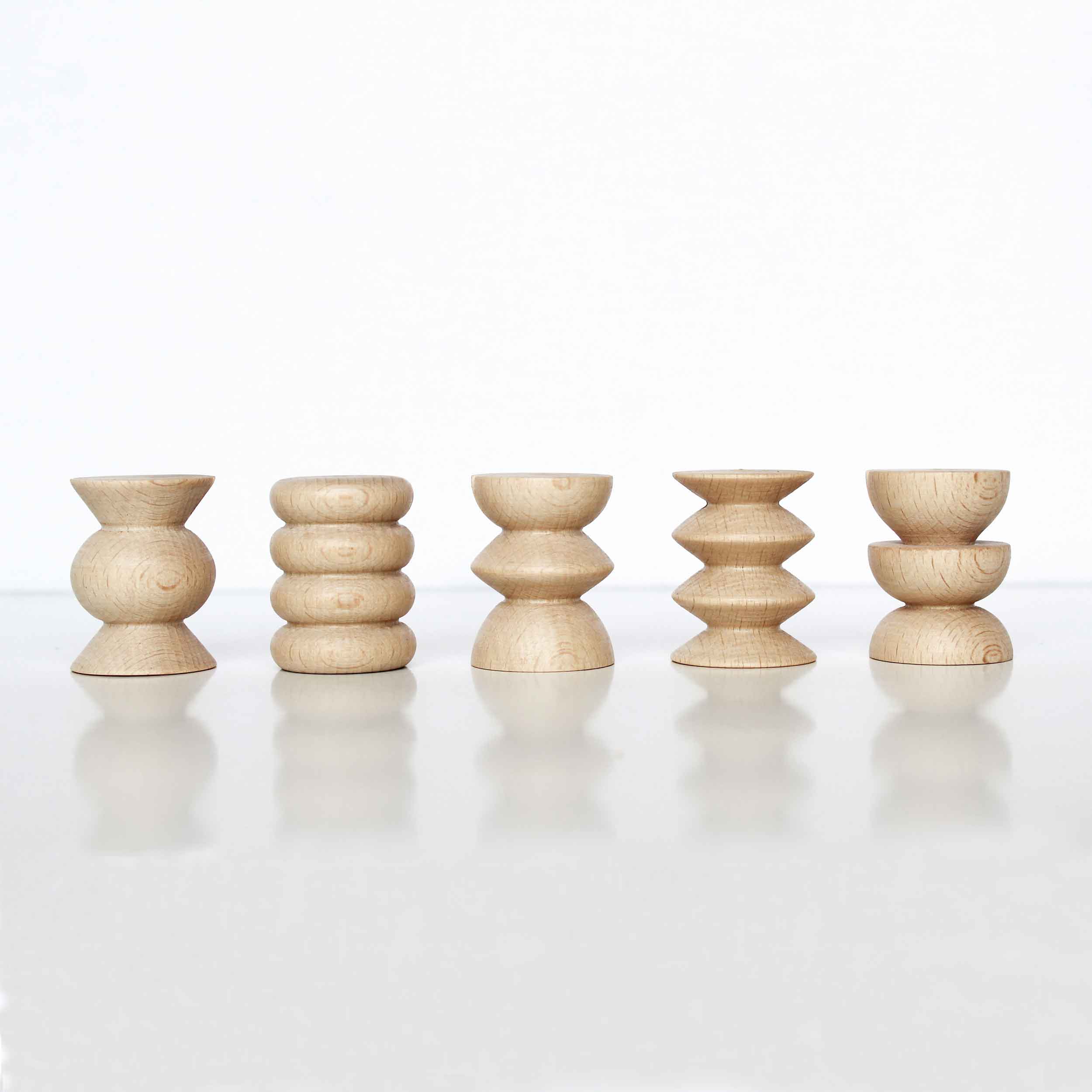 Totem Wooden Picture & Postcard Stands | Set of 5 Short | Polaroid & Instax