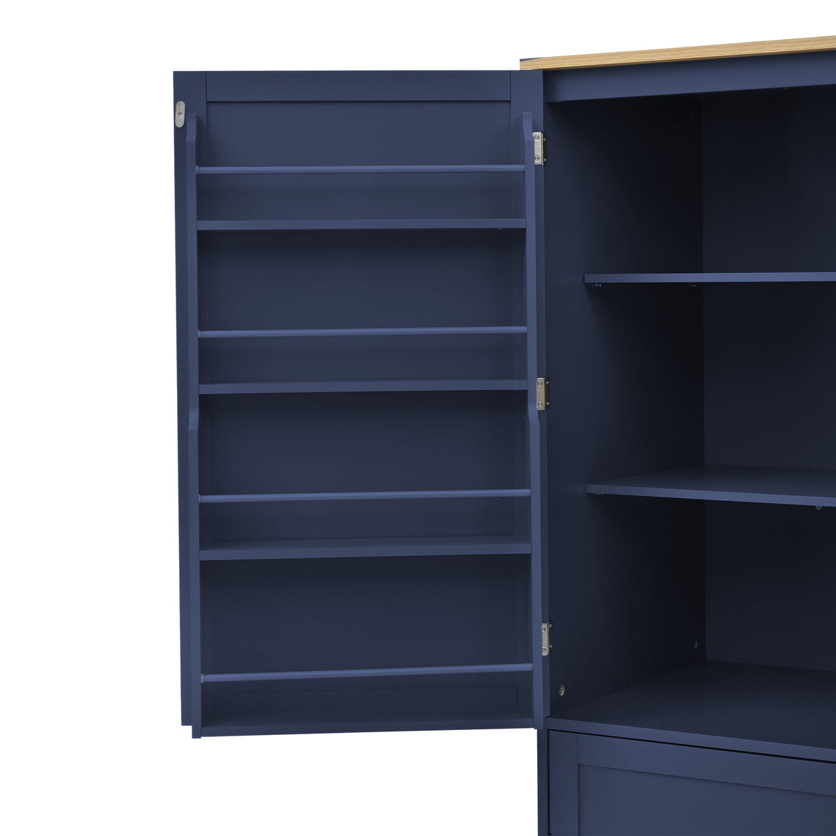 Large Kitchen Pantry Storage Cabinet | 71" Tall | MDF | White, Gray or Blue