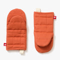 Quilted Oven Mitts | Paprika Red | Ergonomic Hand Shape | Kitchen | Powered by People