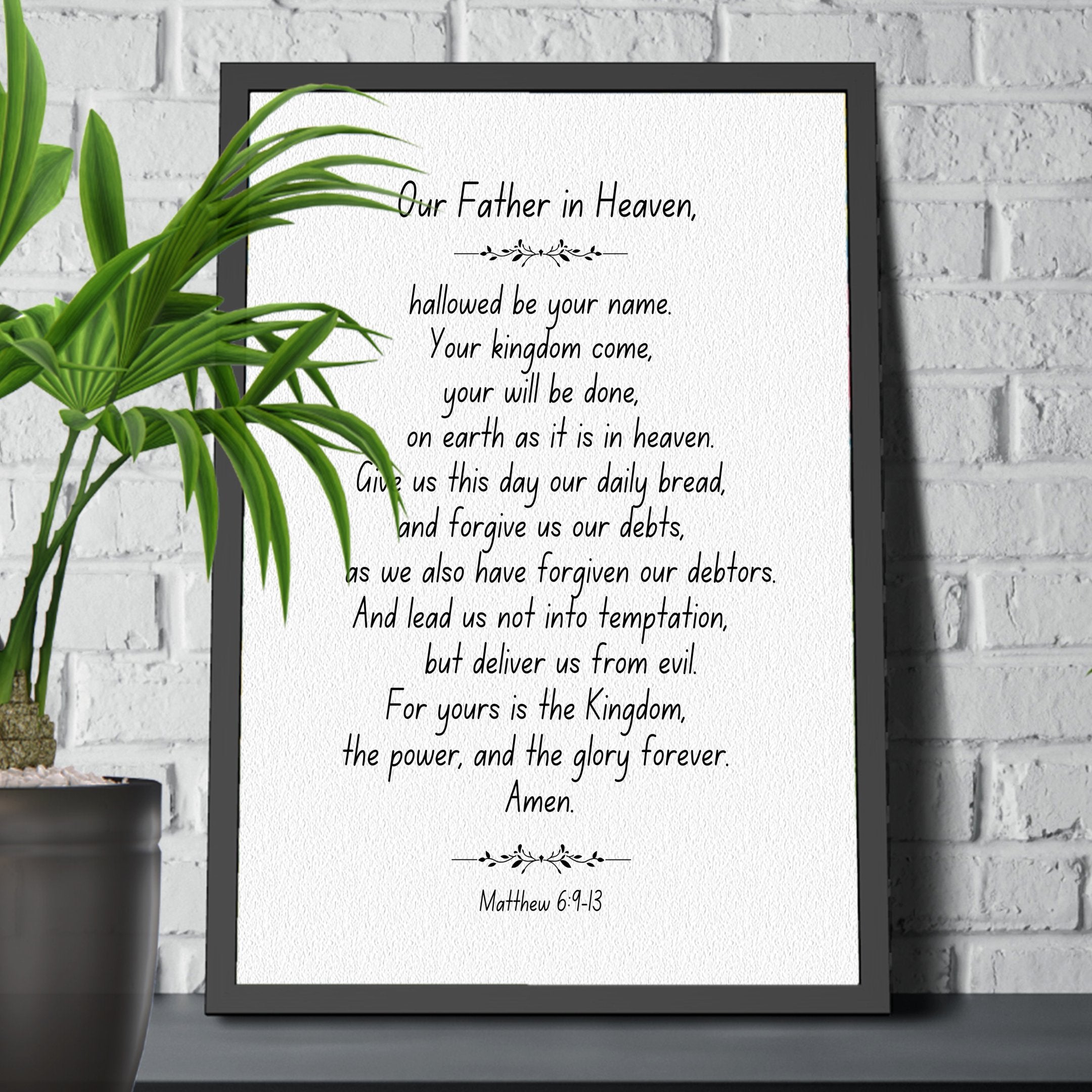Wall Decor Giclee Poster Art Print - our Father in Heaven