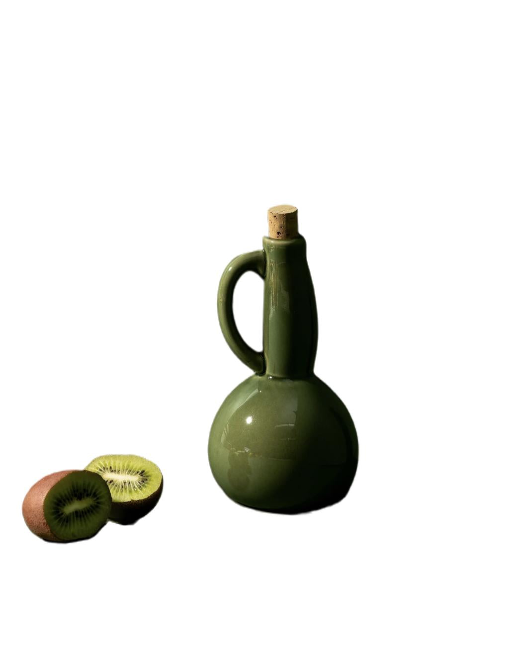Tunisia Stoneware Olive Oil Dispenser | Dadasi 15 oz | Handmade by Gharyan Artisans | 3 Colors
