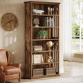 75-Inch Hardwood Bookshelf Freestanding Home Office