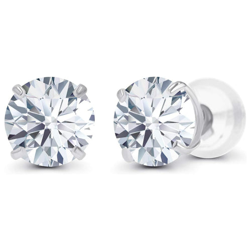 1.50 CTW AGI Certified Lab Grown Diamond Stud Earrings