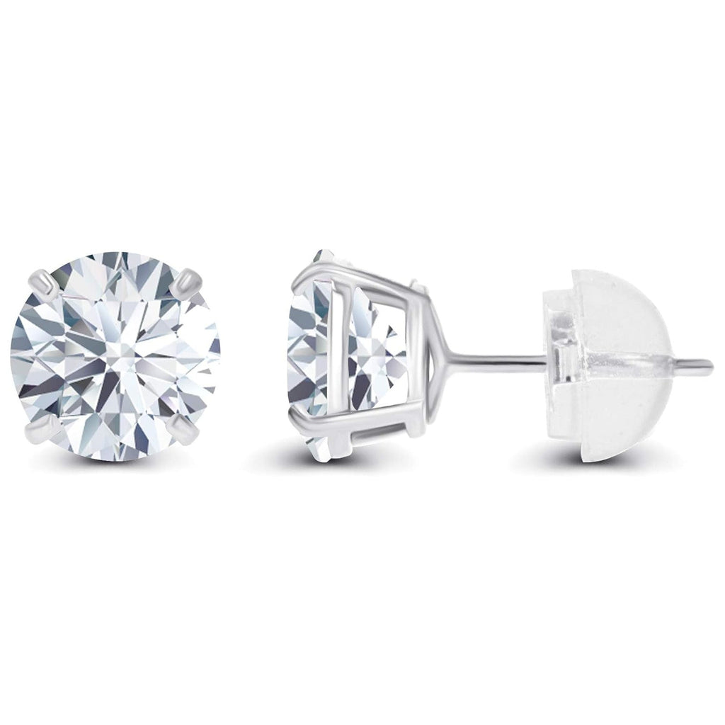 1.50 CTW AGI Certified Lab Grown Diamond Stud Earrings