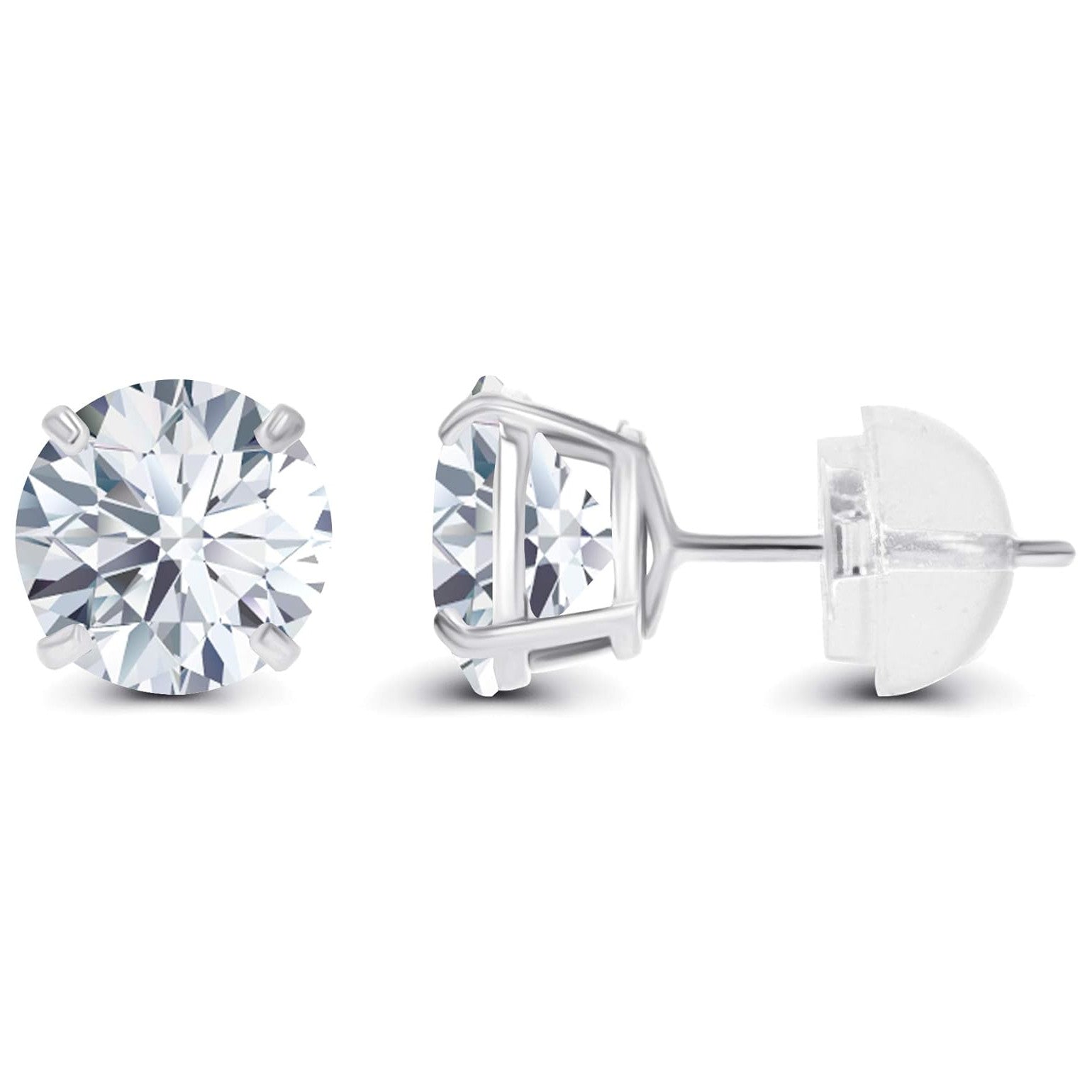 1.50 CTW AGI Certified Lab Grown Diamond Stud Earrings