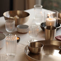 Kira Tall Tumbler | Set of 4 | Mouth-Blown Borosilicate Glass | Fleck