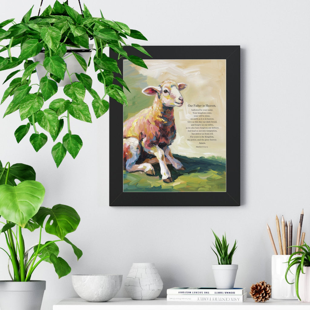 Wall Decor Giclee Poster Art Print - our Father in Heaven Bible Verse