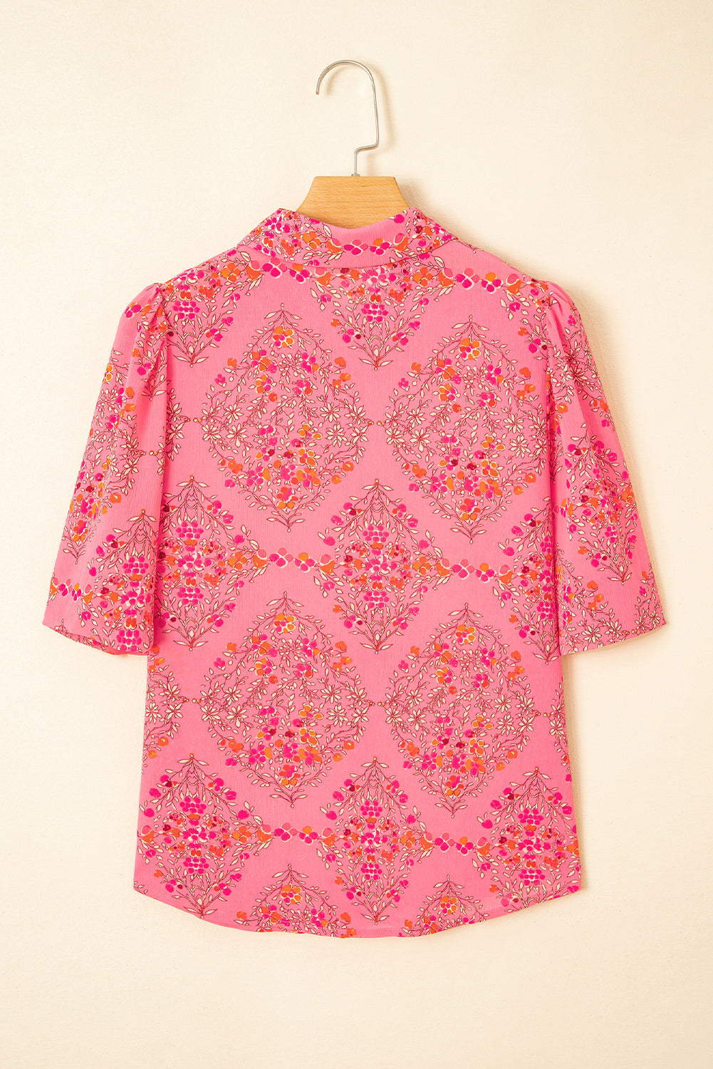 Josephine Floral Wide Short Sleeve Loose Top