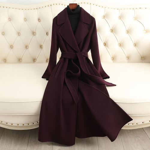 Women's Korean Wool Coat – Slim-Fit Autumn & Winter Outerwear