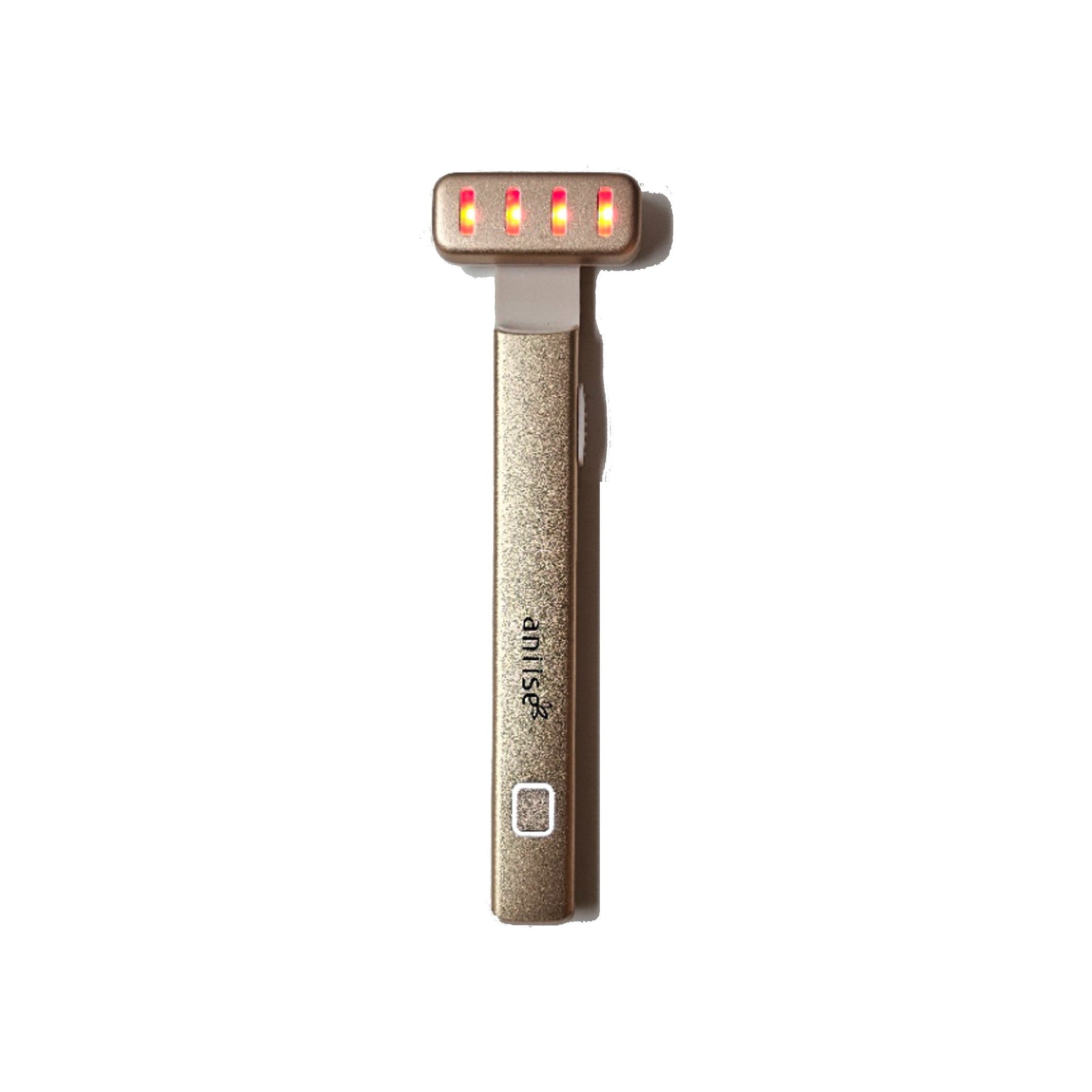 Face & Eye Therapy Wand | Microcurrent, Red & Blue Light, Sonic Vibration & Thermotherapy | Anti-Aging | Aniise