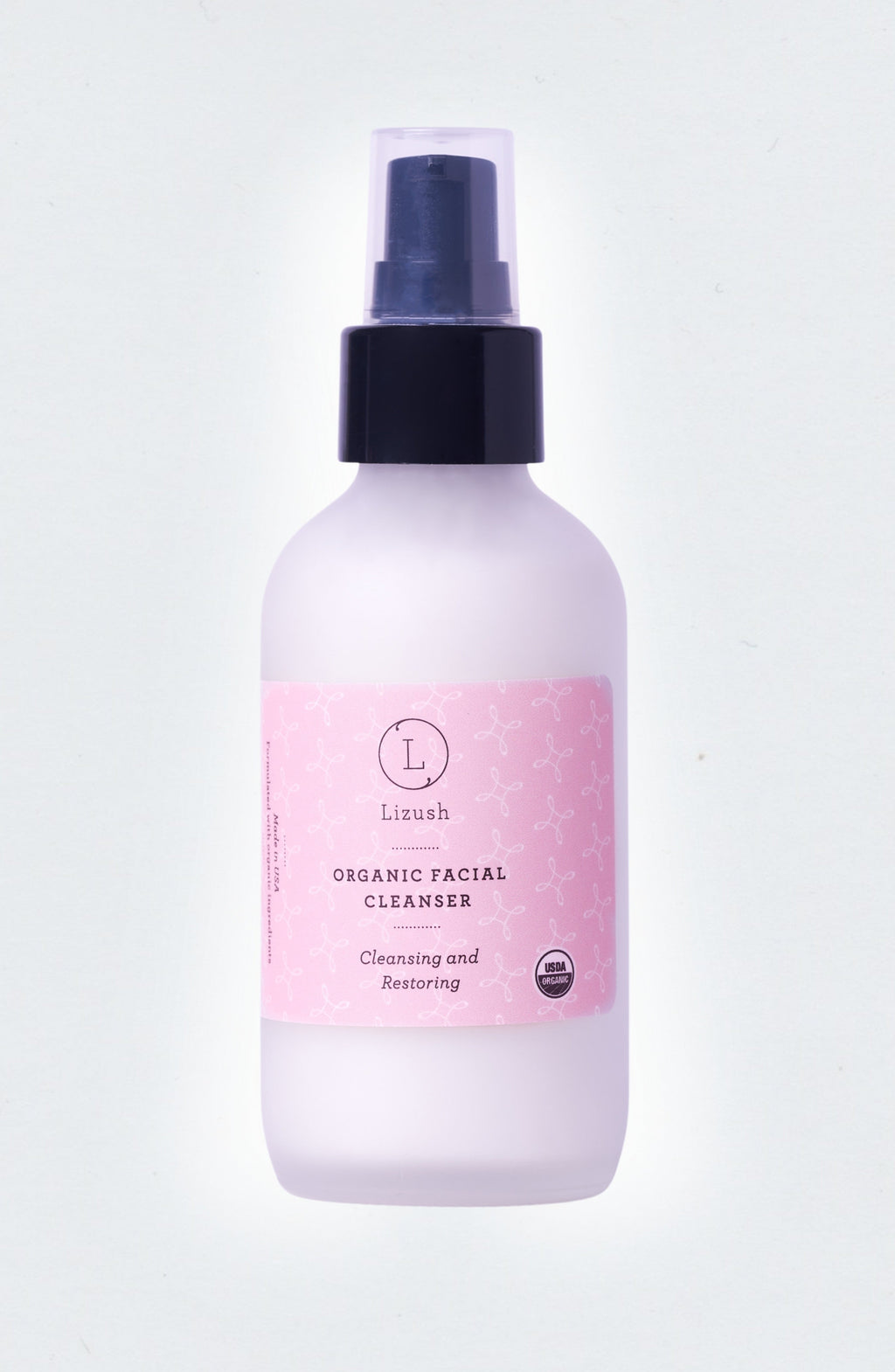 Organic Facial Cleanser with Pure Lavender | Cleansing & Restoring | 4 fl oz | Lizush