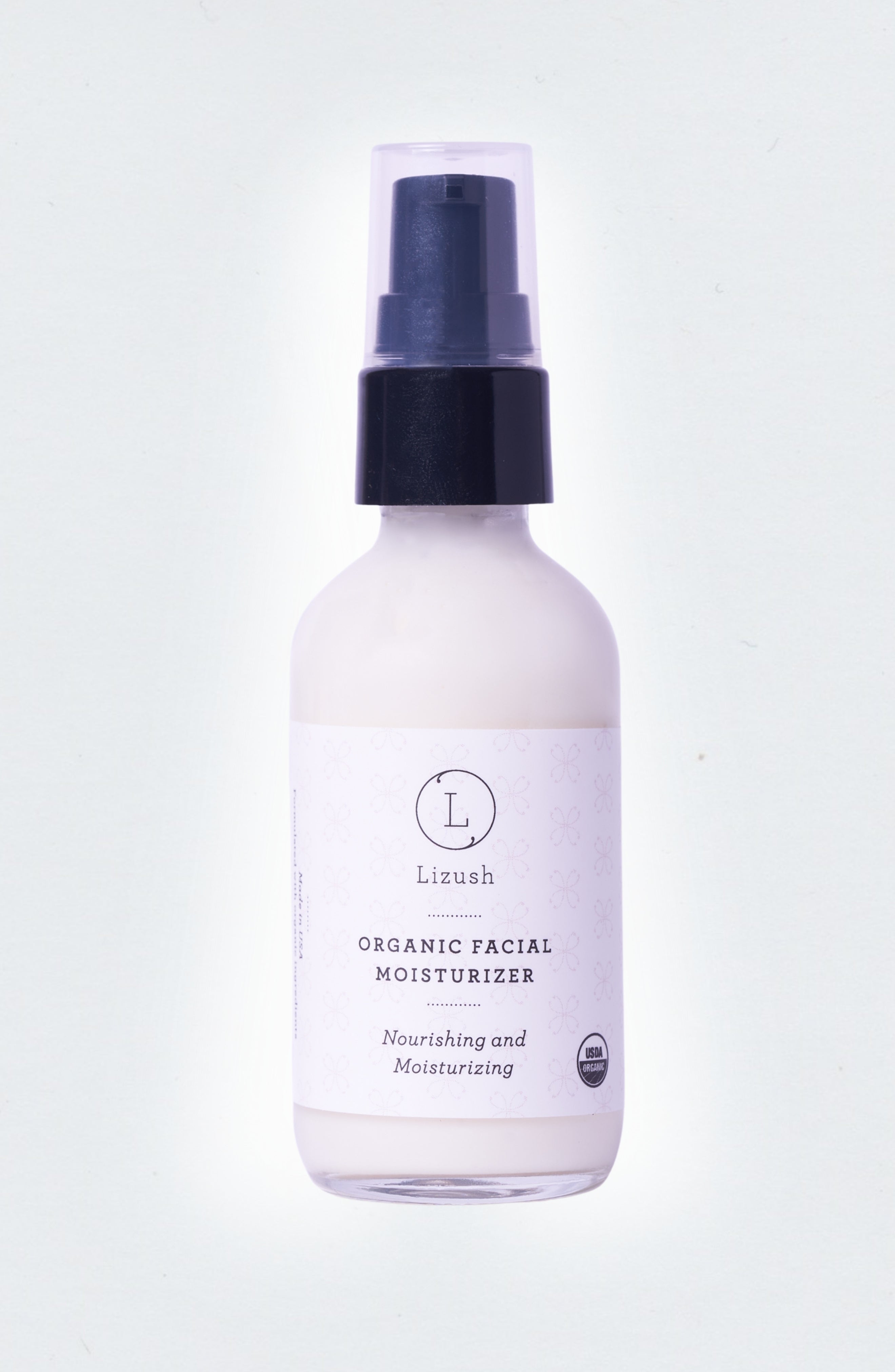 Organic Facial Moisturizer | USDA Certified | Handmade in USA | Paraben-Free | Lizush