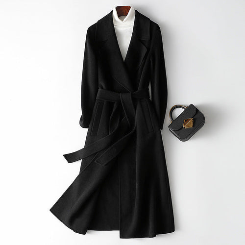 Women's Korean Wool Coat – Slim-Fit Autumn & Winter Outerwear