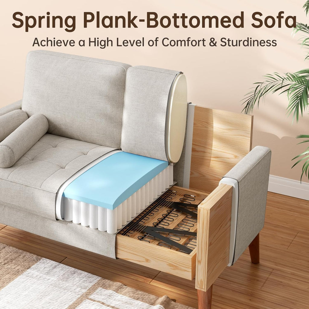 Ashbeige Modern Loveseat For Small Spaces Pocket Spring