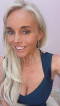 Emmah Heart Chalcedony Drop Earrings | 14K Gold Filled
