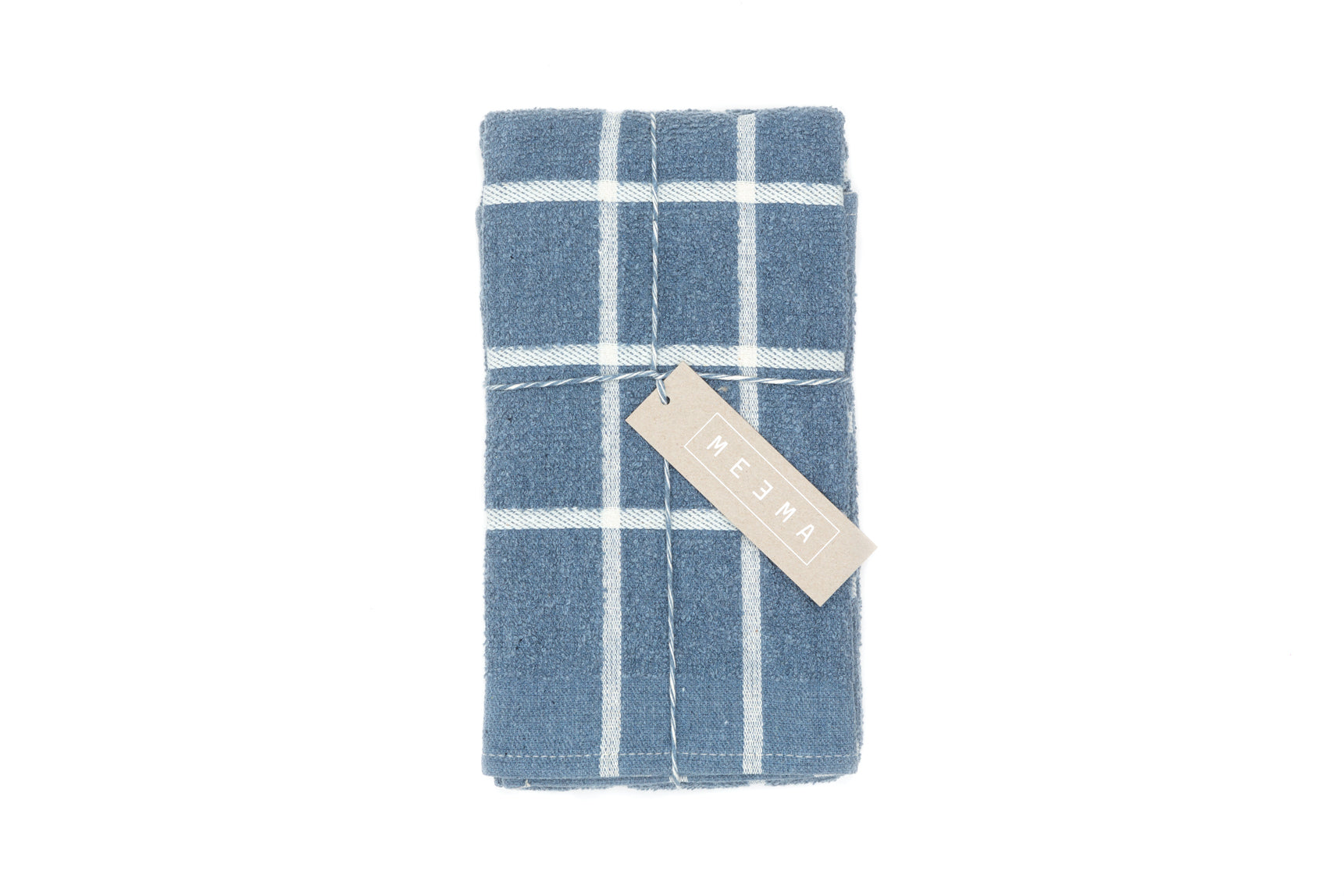 Upcycled Denim Kitchen Towels - Super Absorbent Terry Cloth | Set of 4