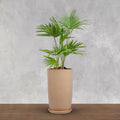 18 Inch Tall Tower Planter Pot Beige