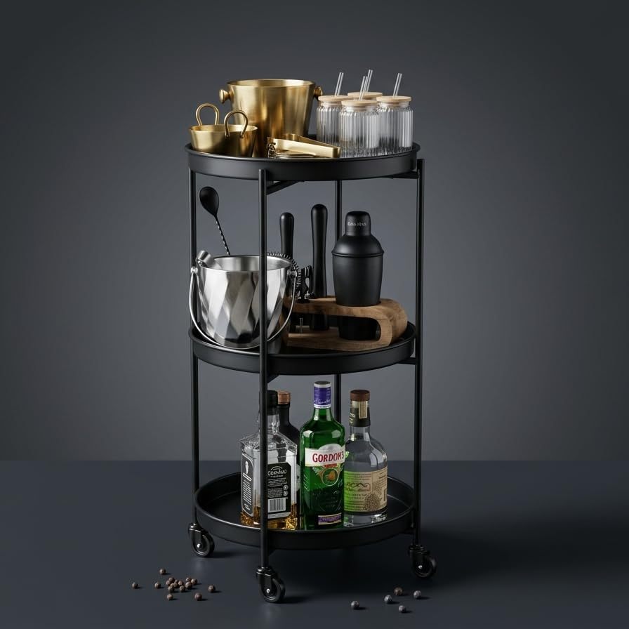 Multi-Layer Storage Trolley for Home Organization