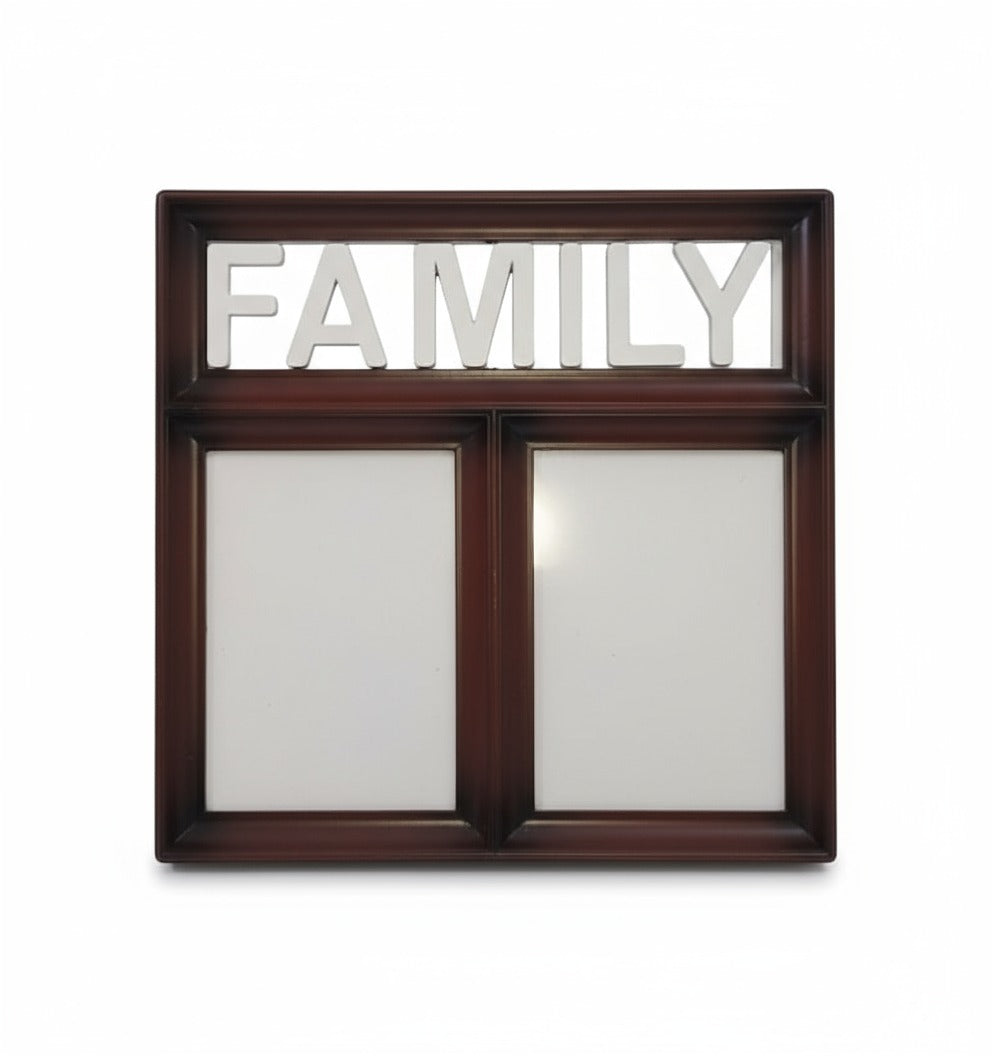 FAMILY Double Photo Picture Frame