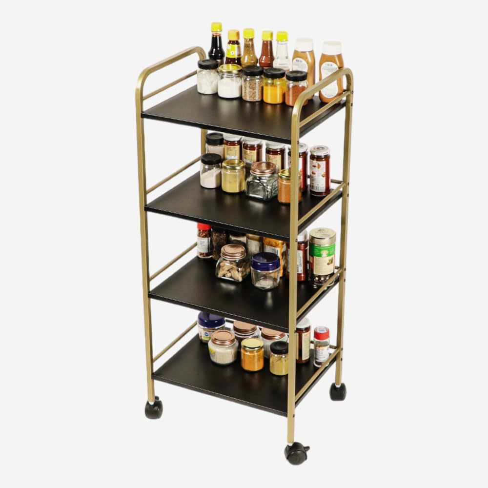 Utility Storage Cart for Kitchen and Bathroom