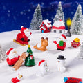 14 Pcs Resin Mini Xmas Figurines Set