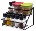 2 Tier Spice Rack with Jars & Containers