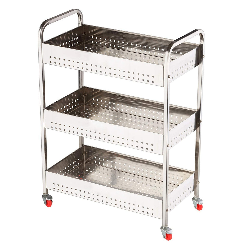 Rolling Shelf Cart for Household Storage