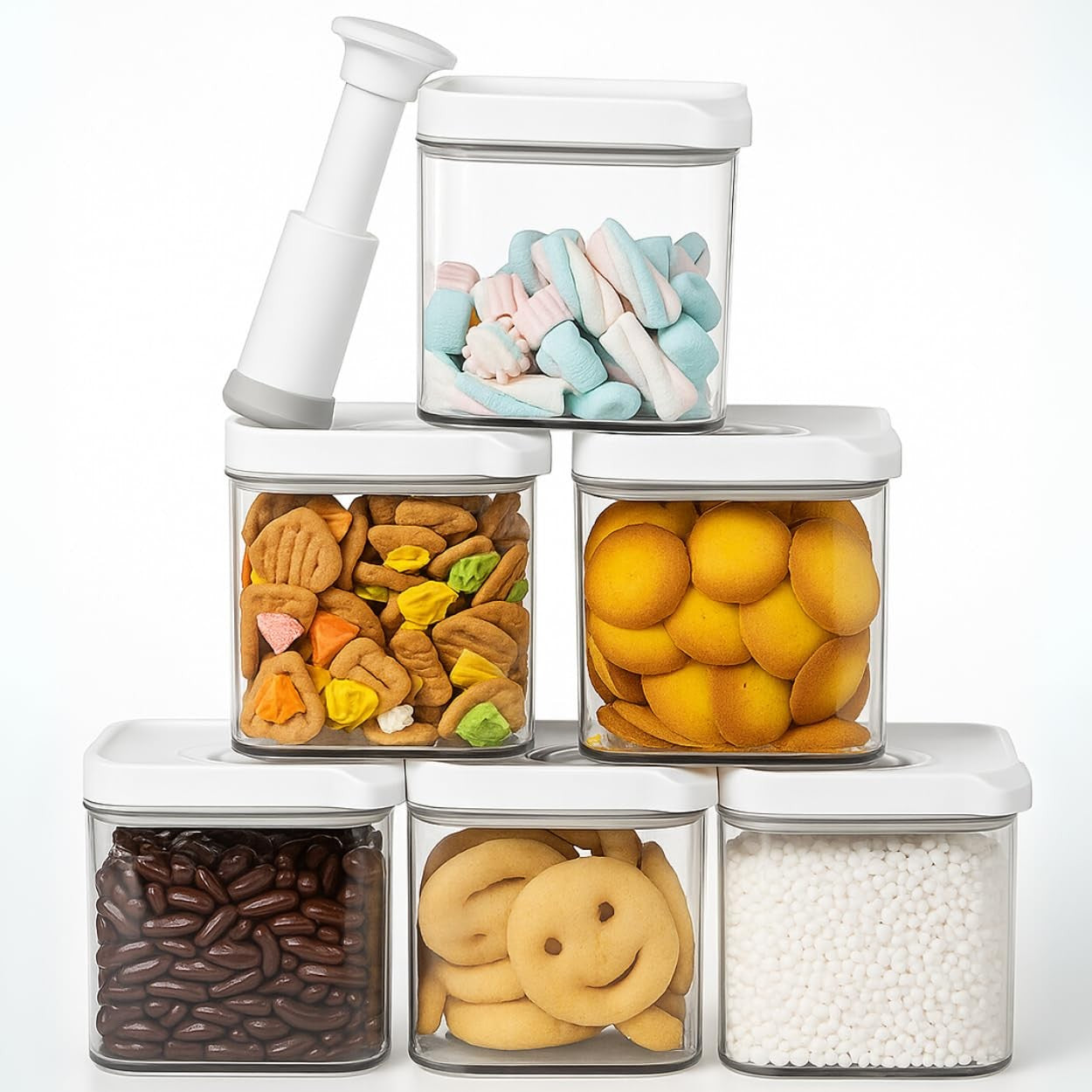 Space Saving Jars and Containers for Kitchen Organization