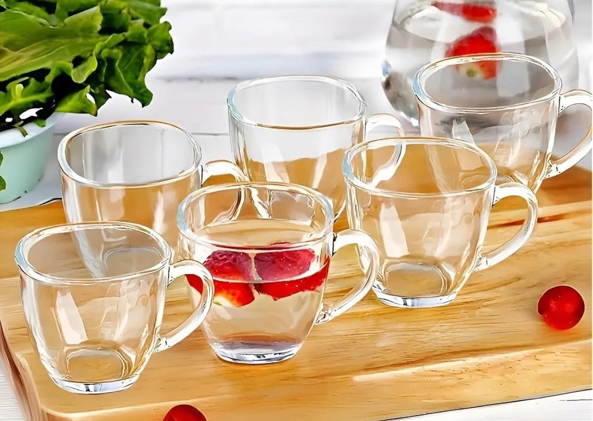 Glass Tea Cup Set of 6 140ml