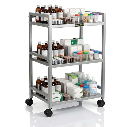Rolling Shelf Cart for Household Storage