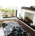 Modern Collection Comfort Rectangular Shape Black in Color Wool Area