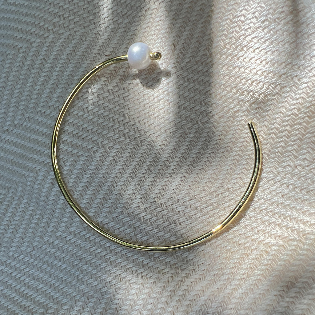 Freshwater Pearl Bangle Bracelet