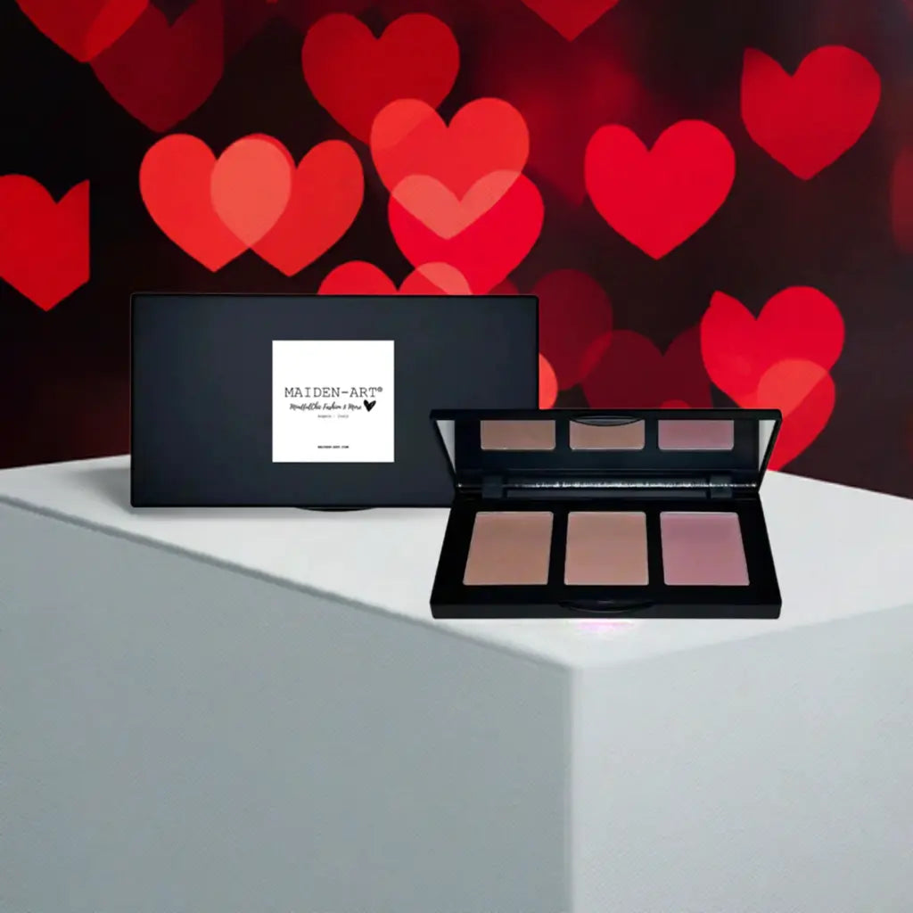 Blush Palette | Pinch | 3-Shade Buildable Matte | Jojoba Oil | All Skin Tones | Made in North America | Maiden-Art