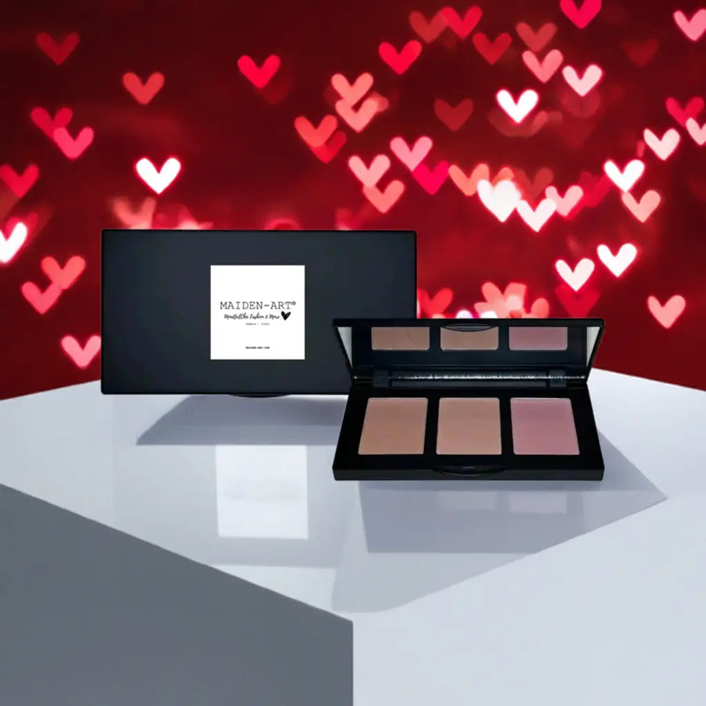 Blush Palette | Pinch | 3-Shade Buildable Matte | Jojoba Oil | All Skin Tones | Made in North America | Maiden-Art