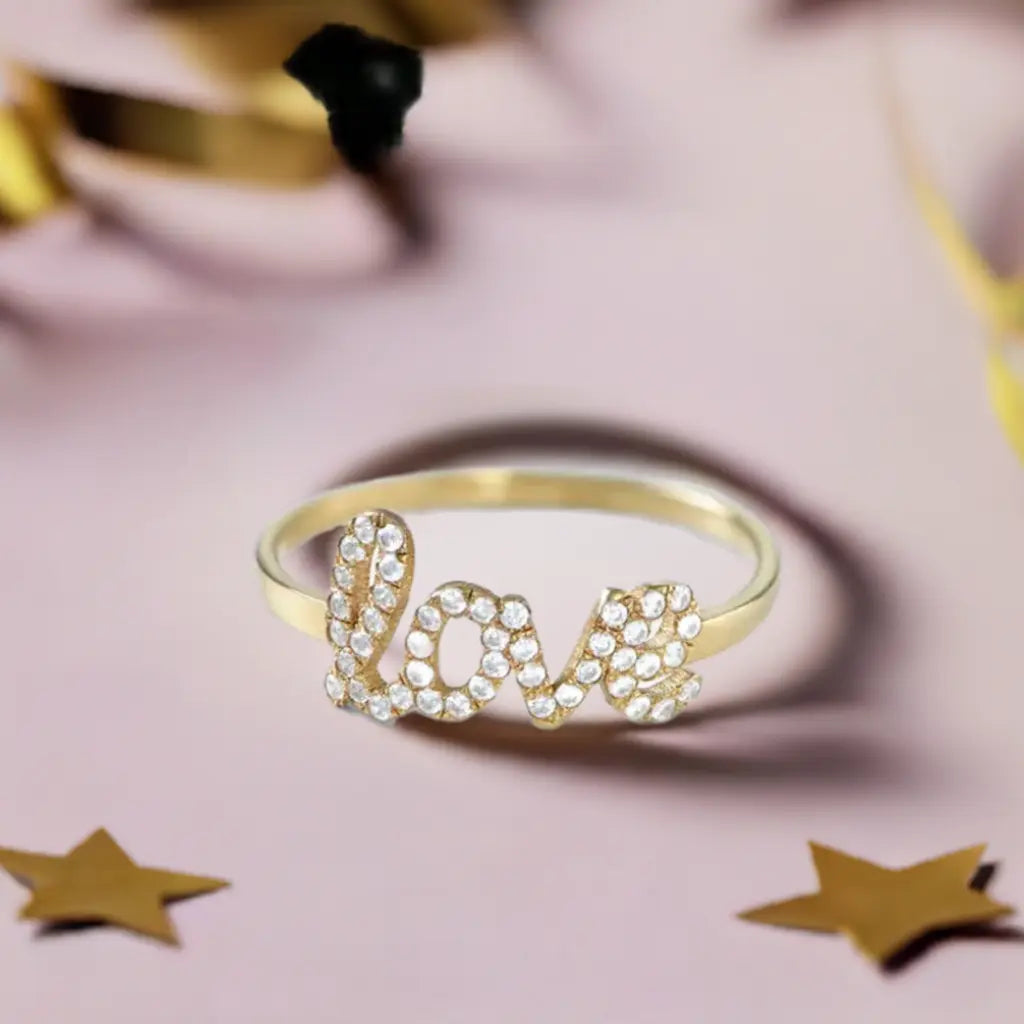 Personalized Swarovski Name Ring | 925 Sterling Silver
