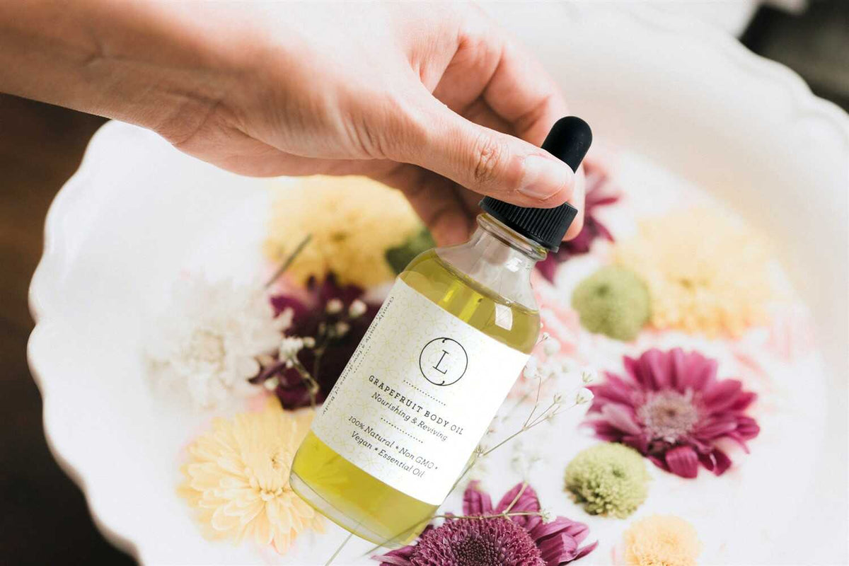 Grapefruit Body Oil & Body Scrub Gift Set