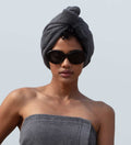 Turkish Cotton Hair Towel Wrap | OEKO-TEX® Certified | Quick-Dry | All Hair Types