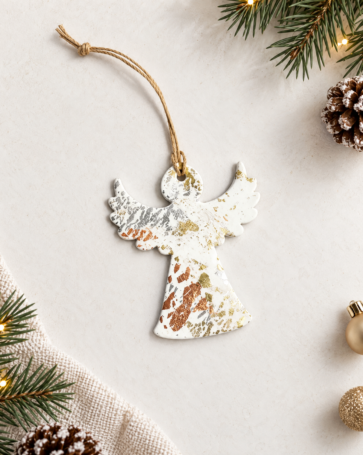 Handmade Angel Christmas Ornament