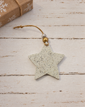 Star Christmas Ornament Handmade from Clay & Nova Scotia Beach Sand