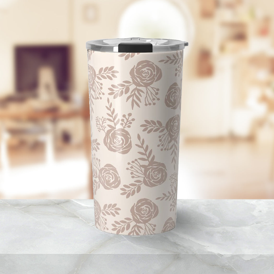 Pastel Floral Travel Mug