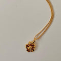 18K Gold Filled Hibiscus Pendant Necklace | Handmade in Canada | Hypoallergenic | Namaste Jewelry