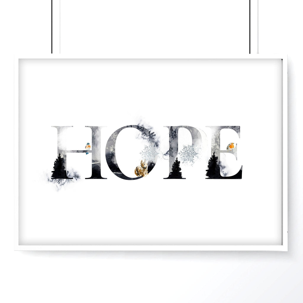 Xmas wall art print for Christmas decor