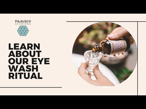 Eye Wash Ritual | Ayurvedic Eye Cleansing with Rose & Lavender | Glass Eye Cup | PAAVANI Ayurveda