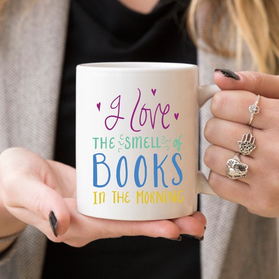 I Love The Smell of Books Coffee Mug