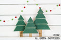Set of 3 Rustic Christmas Trees