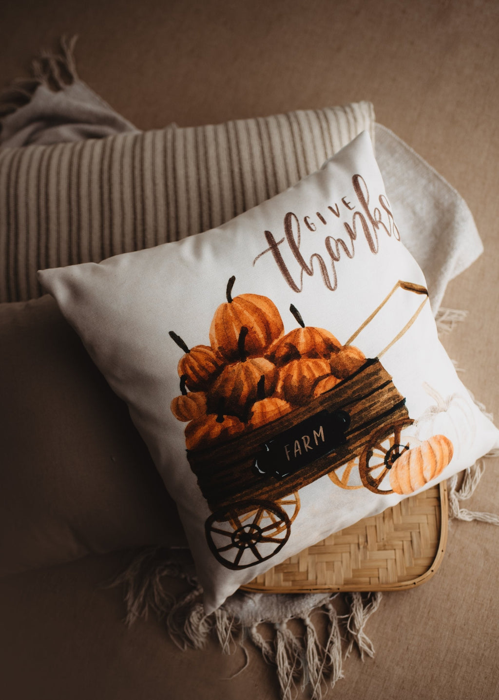 Give Thanks Pillow