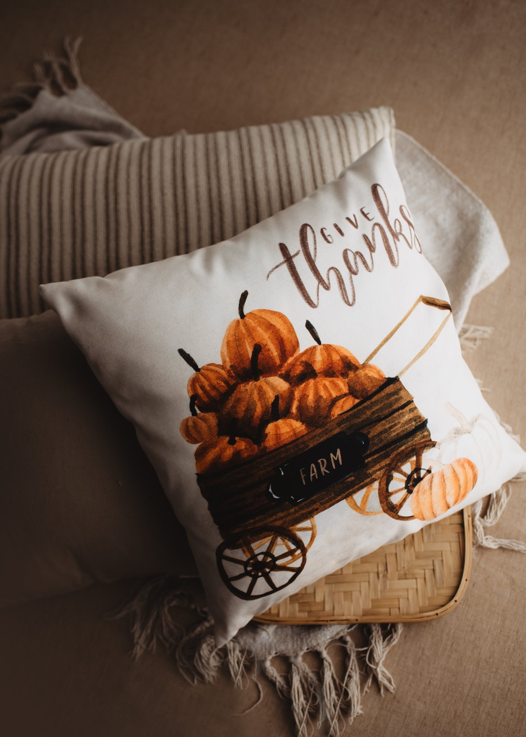 Give Thanks Pillow