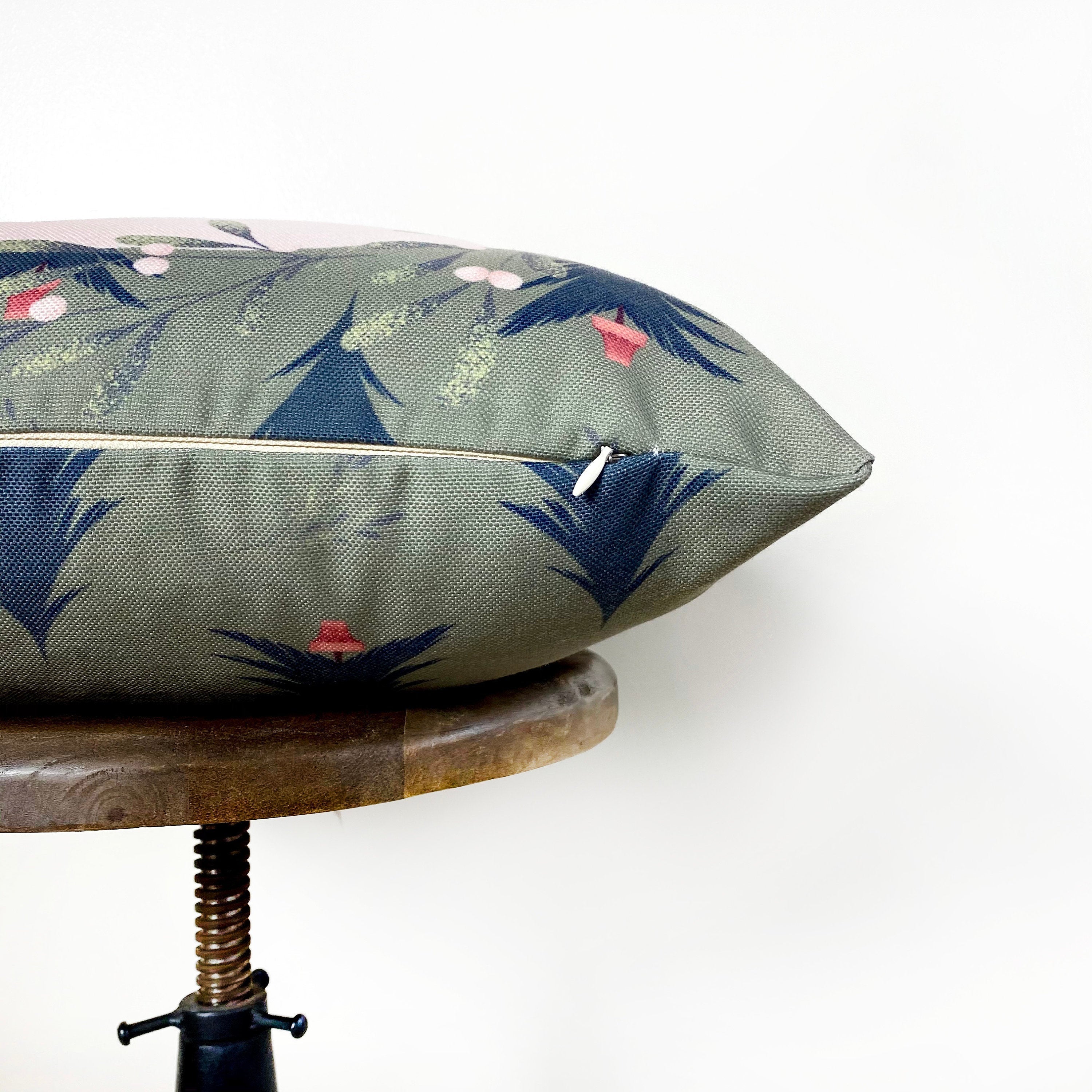 Beige Merry Christmas | Throw Pillow Cover | Christmas tree |