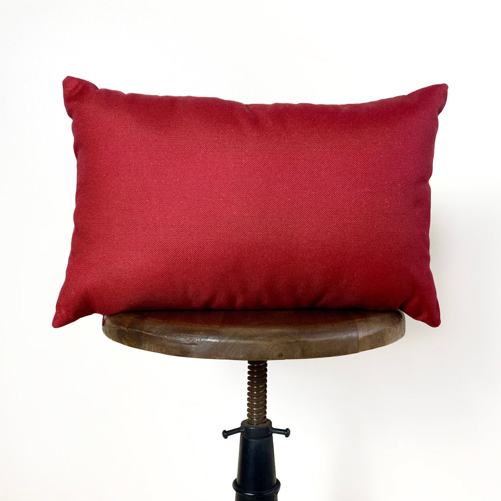 Nordic Christmas Stockings Throw Pillow Cover — 18x12 Rustic Holiday Decor